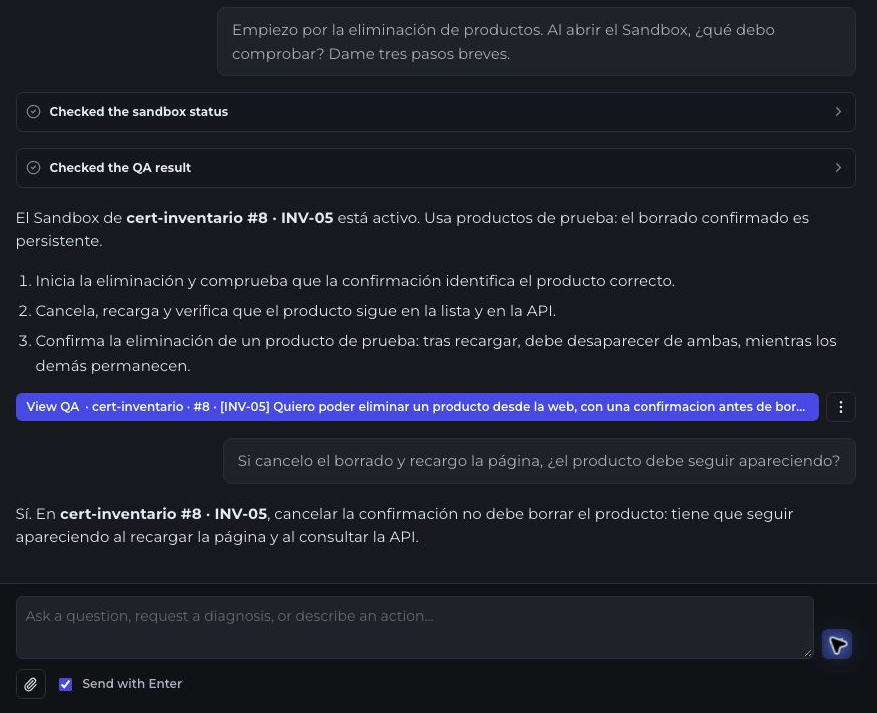 A conversation with DevSense about reviewing a change in Sandbox